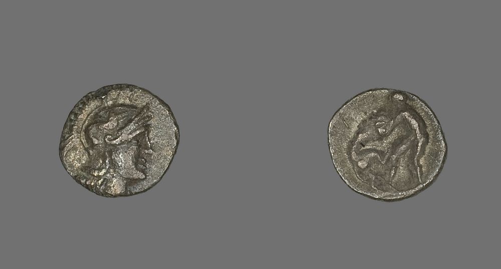Obol (Coin) Depicting the Goddess Athena by Ancient Greek