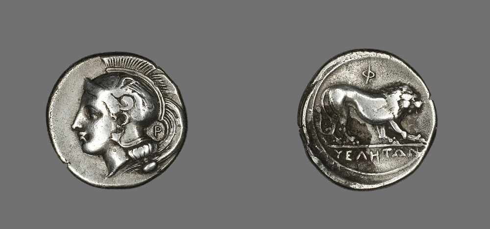 Stater (Coin) Depicting the Goddess Athena by Ancient Greek