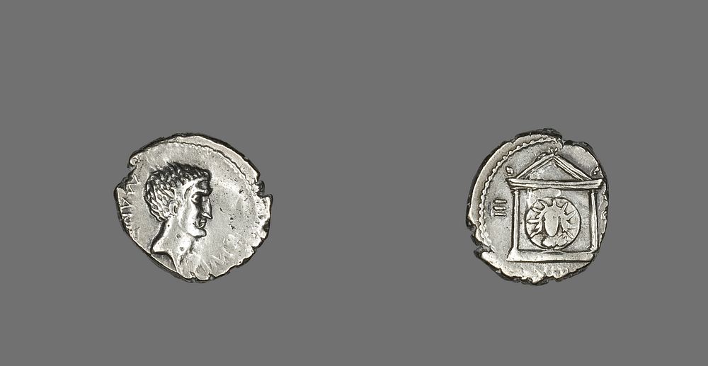 Denarius (Coin) Portraying Mark Antony by Ancient Roman