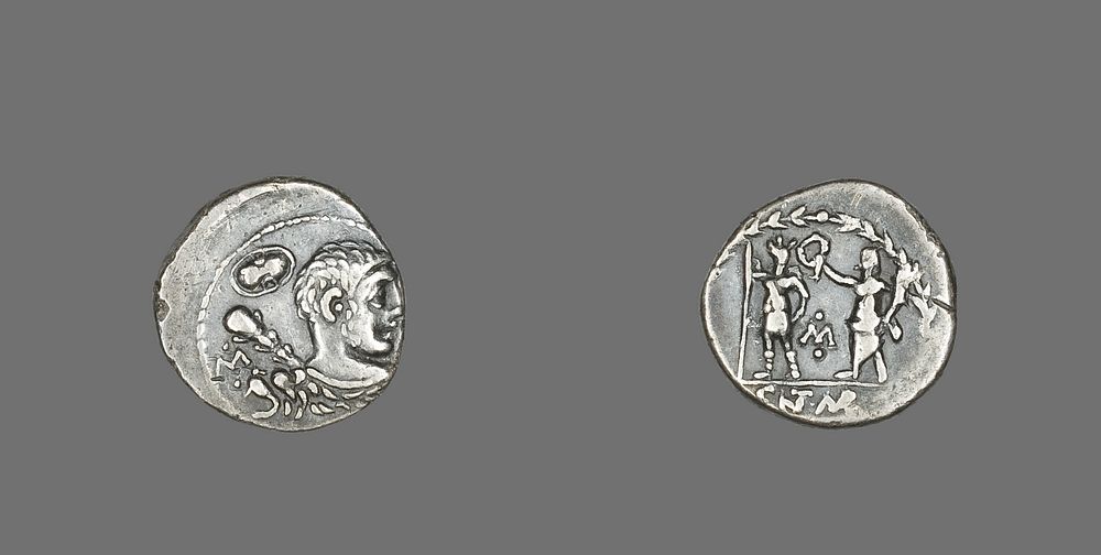 Denarius (Coin) Depicting the Hero Hercules by Ancient Roman