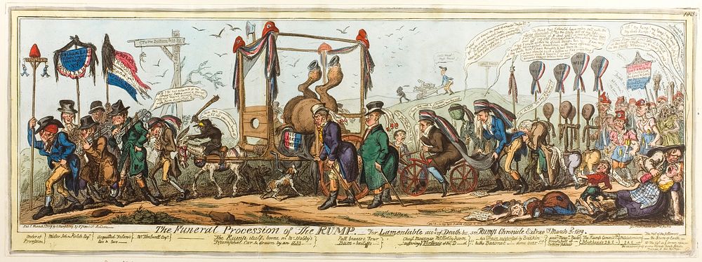 The Funeral Procession of the Rump by George Cruikshank