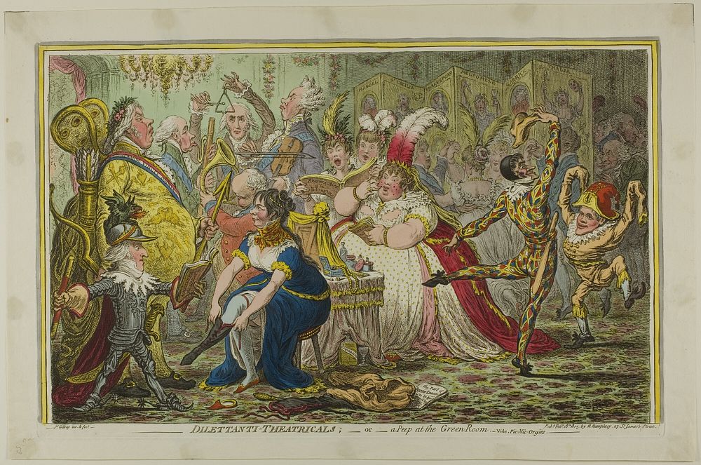 Dilettanti-Theatricals by James Gillray