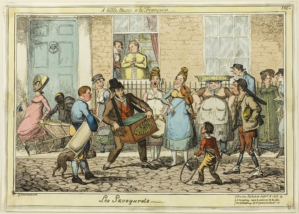 The Savoyards by George Cruikshank