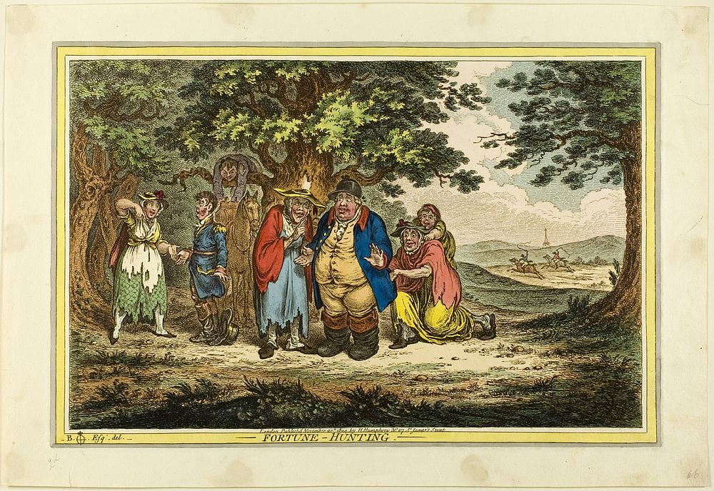 Fortune-Hunting by James Gillray