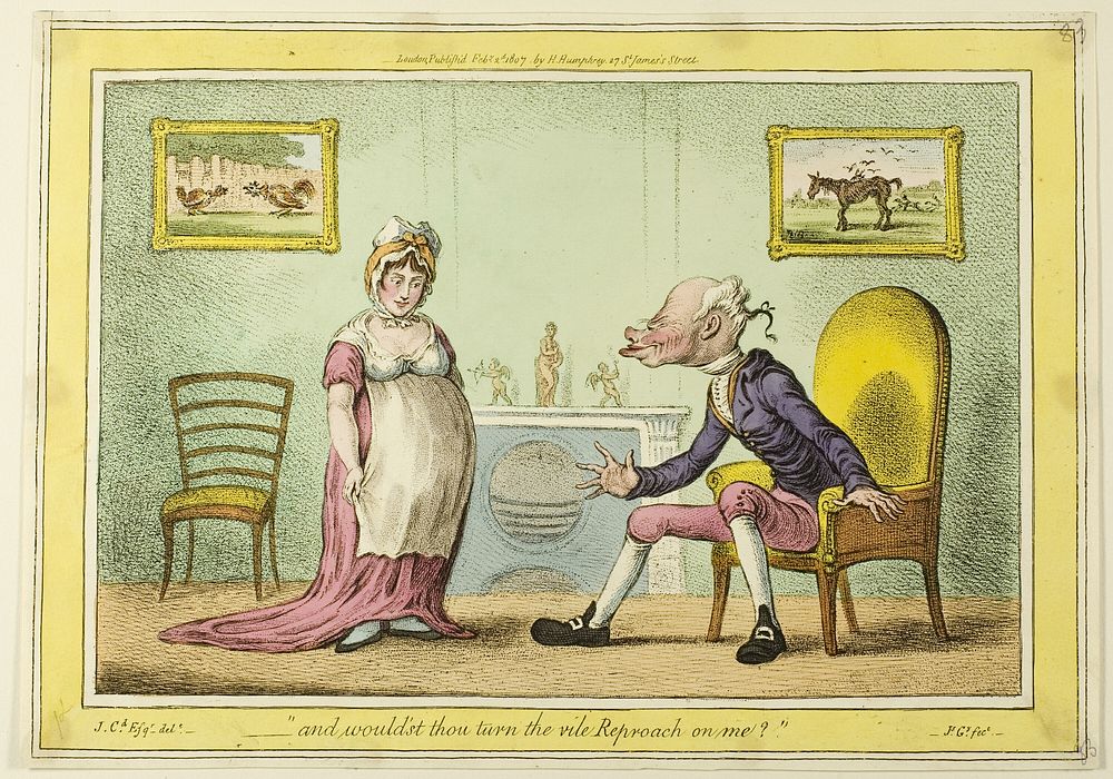 And Would'st Thou Turn the Vile Reproach on Me? by James Gillray
