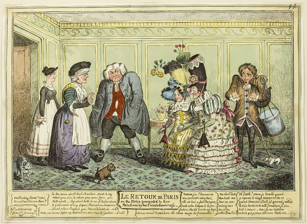 The Return of Paris by George Cruikshank