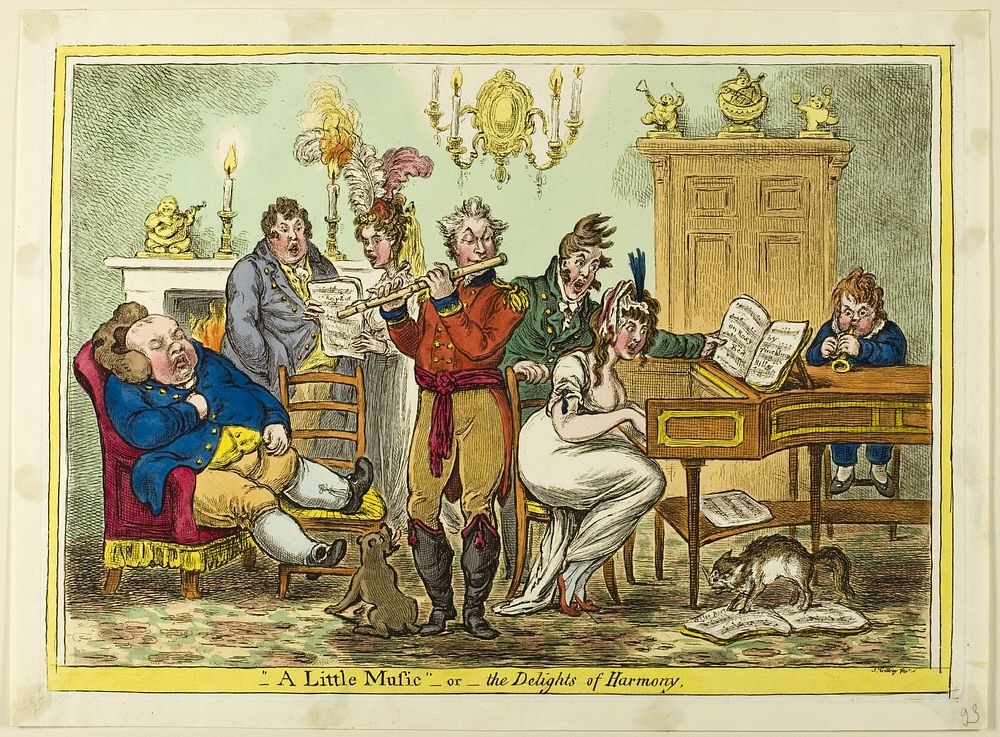 A Little Music by James Gillray