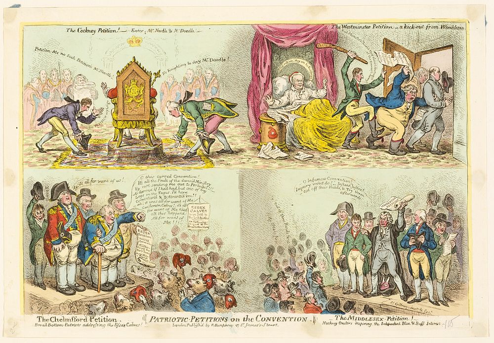 Patriotic Petitions on the Convention by James Gillray