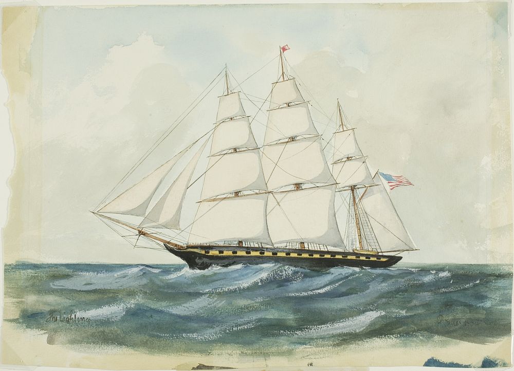 The Boston Clipper, Lightning by P. Giles