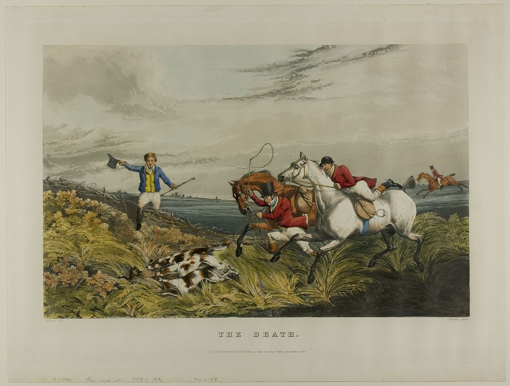 The Death, from Fox Hunting by Charles Bentley