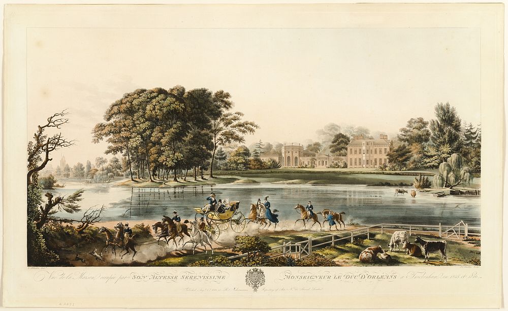 Maison du Duc d'Orléans à Twickenham by Joseph Constantin Stadler