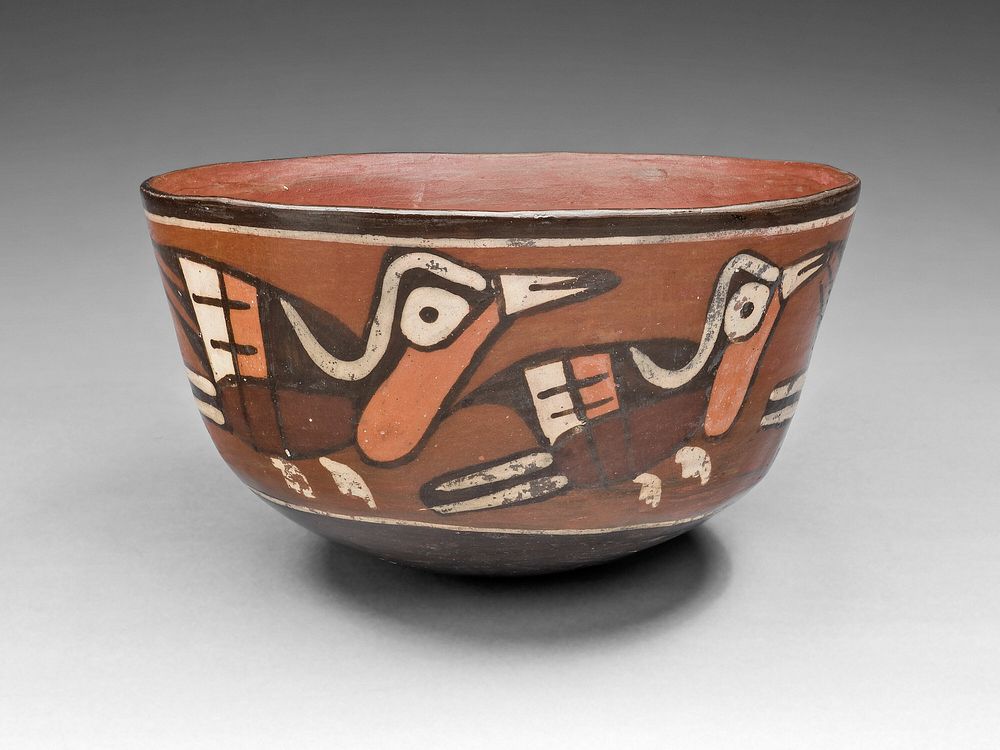 Bowl Depicting Birds by Nazca