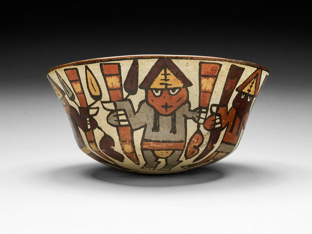 Bowl Depicting a Harvest Dance by Nazca