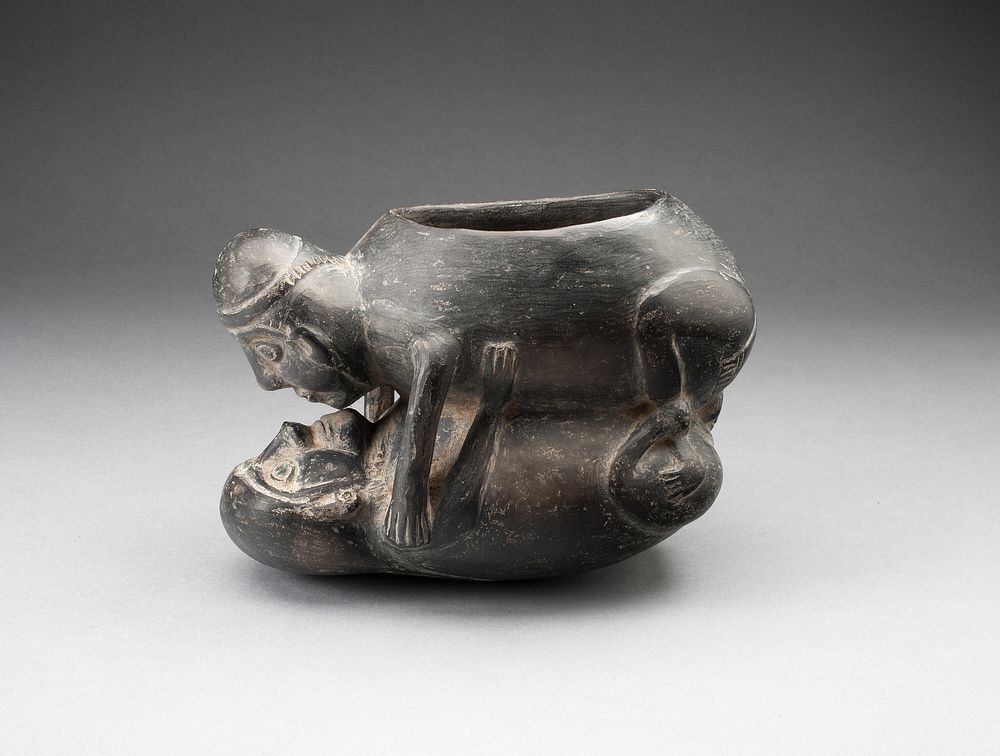 Jar in the Form of an Erotic Scene by Chimú-Inca