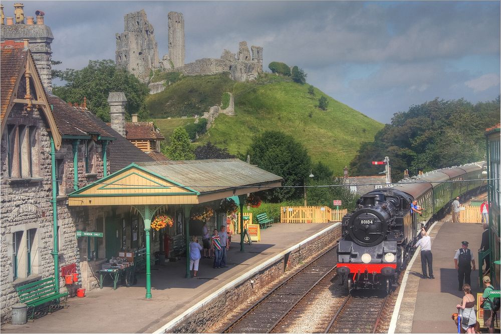 2012 Swanage RailwayCorfe Castle Station, 50 yards from where I'm staying at the Bankes Arms. A lovingly restored line, with…