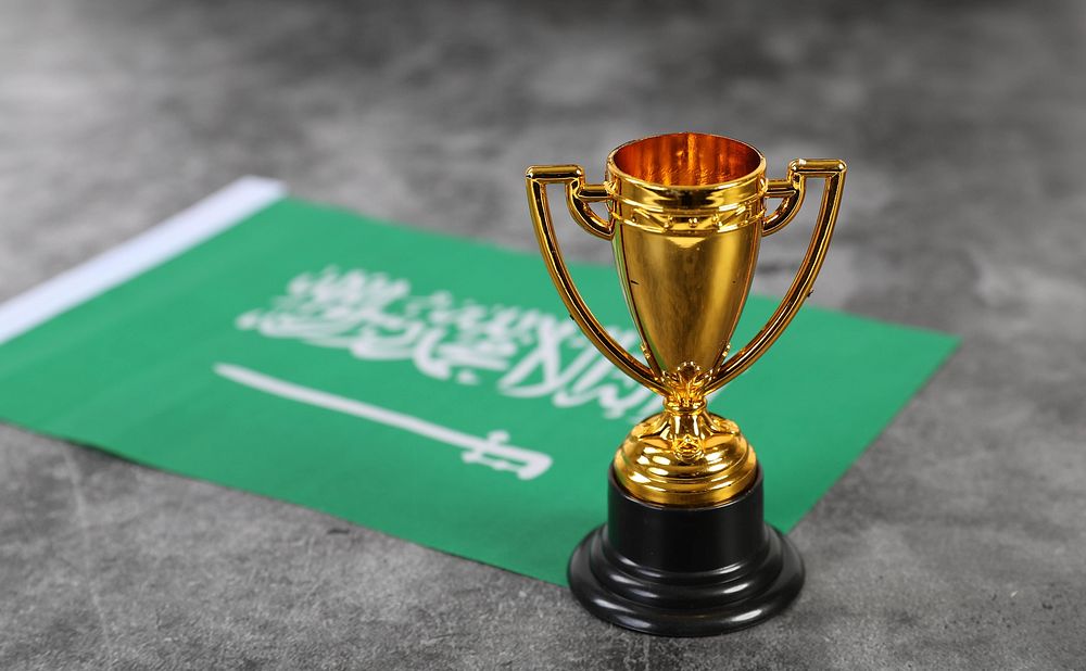 Golden trophy with flag of Saudi Arabia📝 I am a huge supporter of Open Knowledge and appreciate any creative ways of…