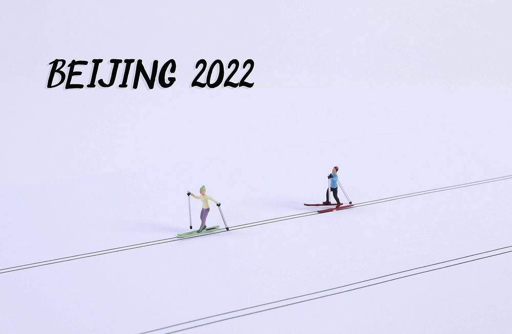 Miniature ski runners with Beijing 2022 text📝 I am a huge supporter of Open Knowledge and appreciate any creative ways of…