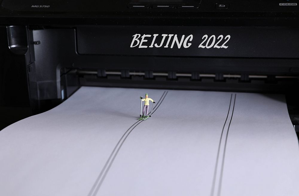 Miniature ski runner with Beijing 2022 text📝 I am a huge supporter of Open Knowledge and appreciate any creative ways of…