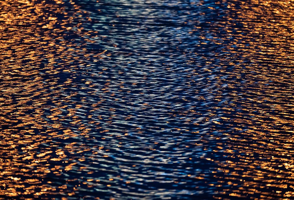 Water reflection, optical light mirage.