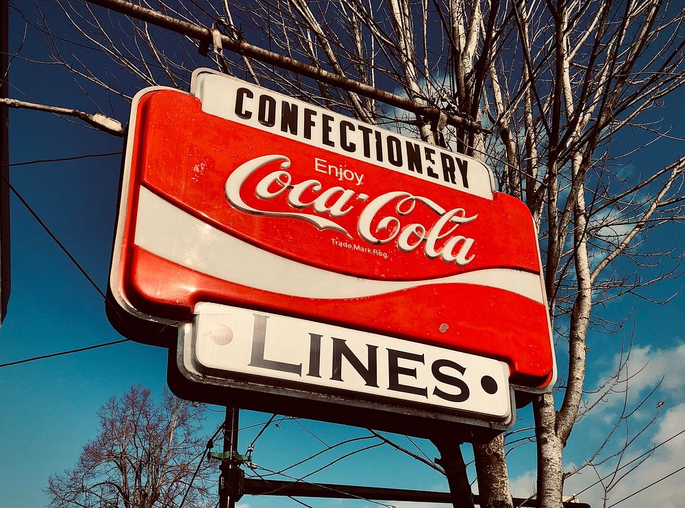 Vintage Coca-Cola sign. Location Unknown. Date Unknown.