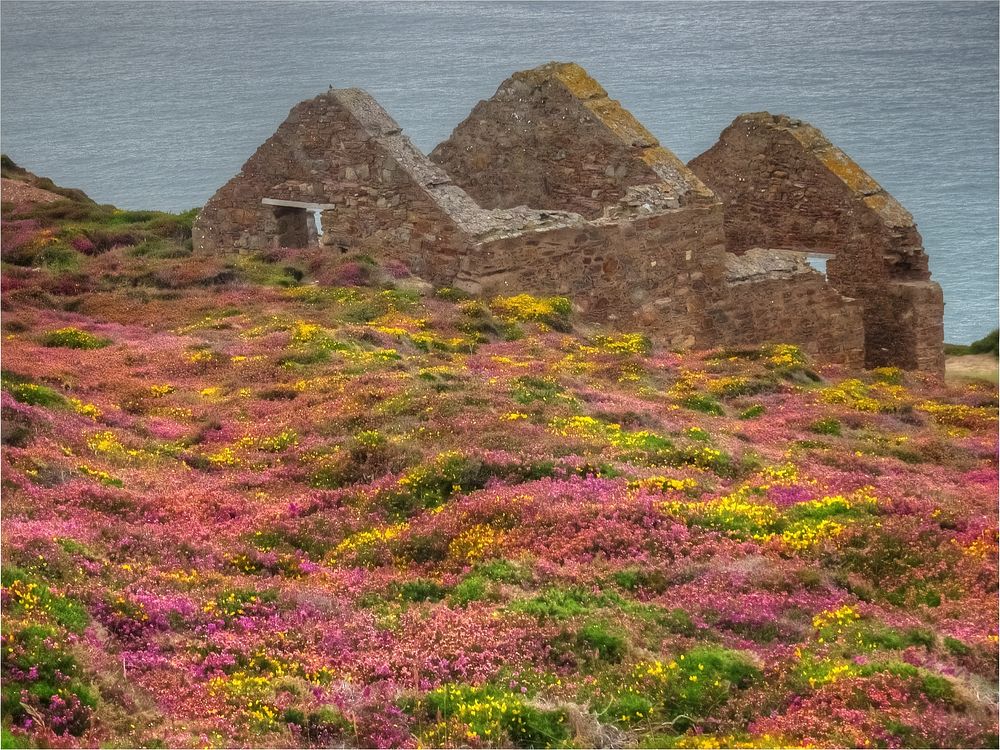 Ruined stone architecture, ancient remain.