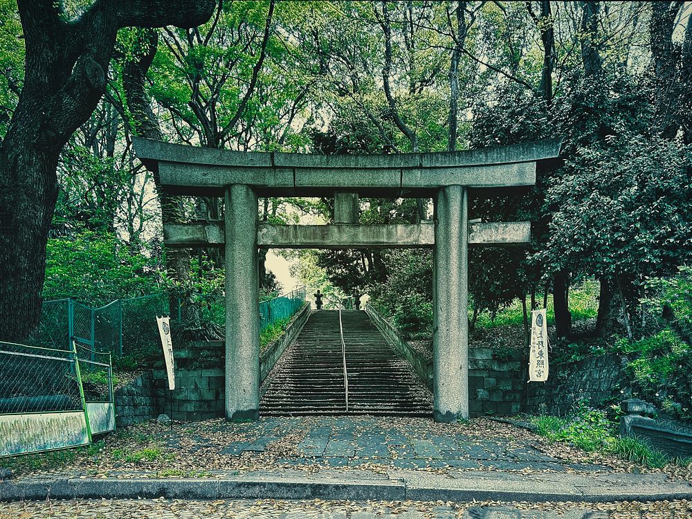 Torii Gate, Tokyo, JapanThe rear torii gate of Ueno Toshogu Shrine, Taito City, Tokyo, Japan. Made of some kind of stone…