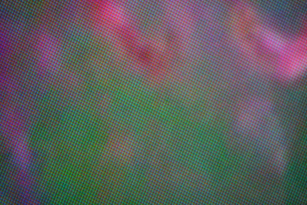 Colorful blurred pixel effect scene.
