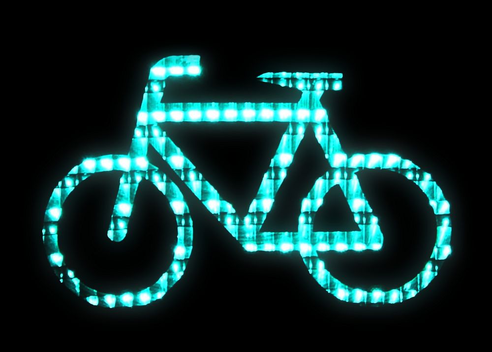 Neon bike sign isolated | Free Photo - rawpixel