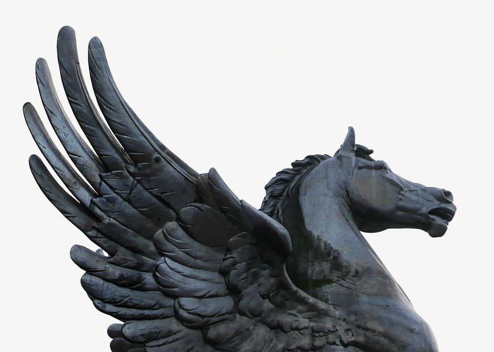 Horse statue isolated design