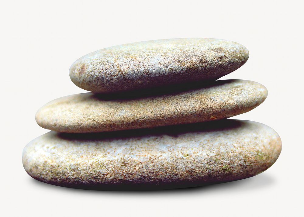 Zen stones isolated image