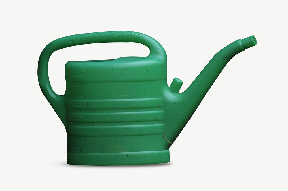 Watering can, gardening  collage element psd