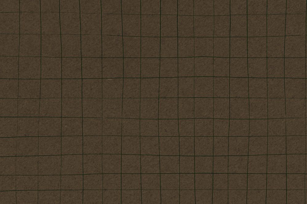 Brown grid patterned background psd