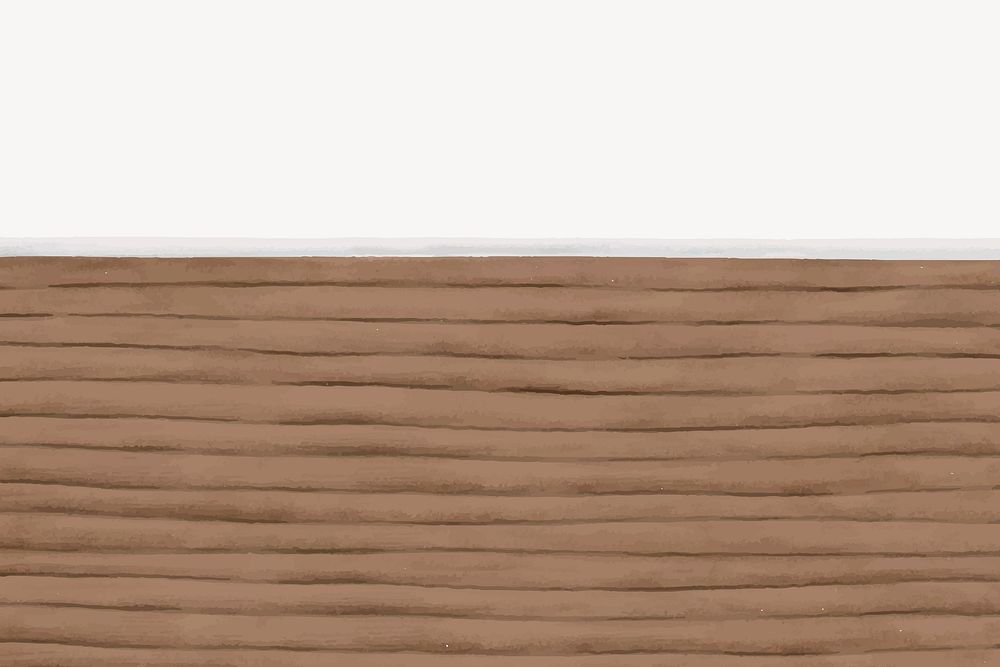 Brown wooden floor border graphic vector