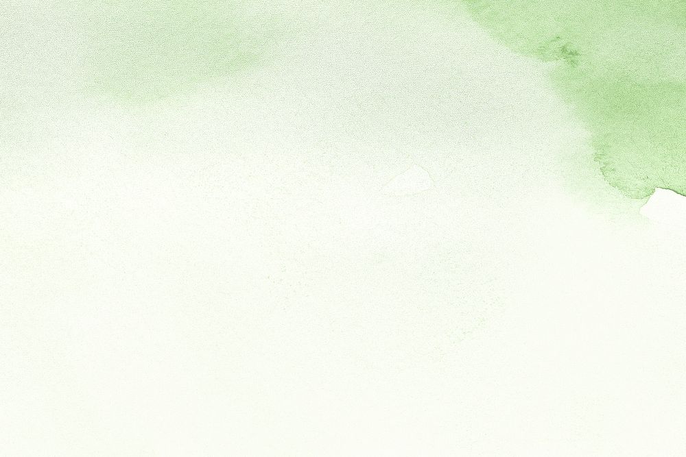 Green gradient watercolor, aesthetic background psd