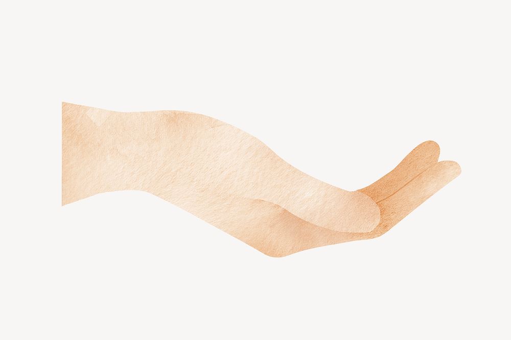 Supporting hand desktop wallpaper, watercolor | Premium PSD - rawpixel