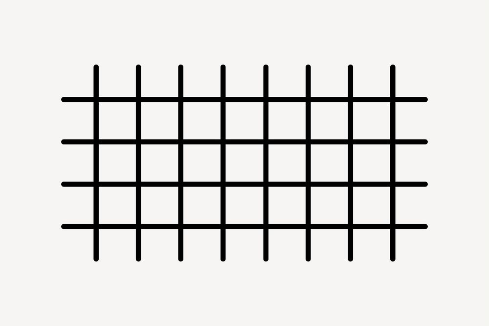 Black grid clip art vector