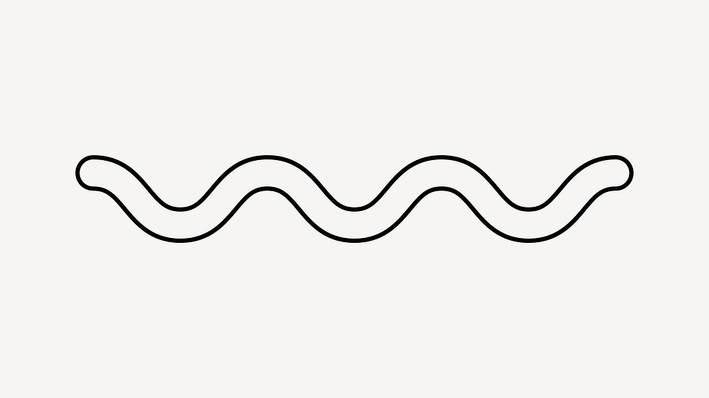 Wavy line clip art vector