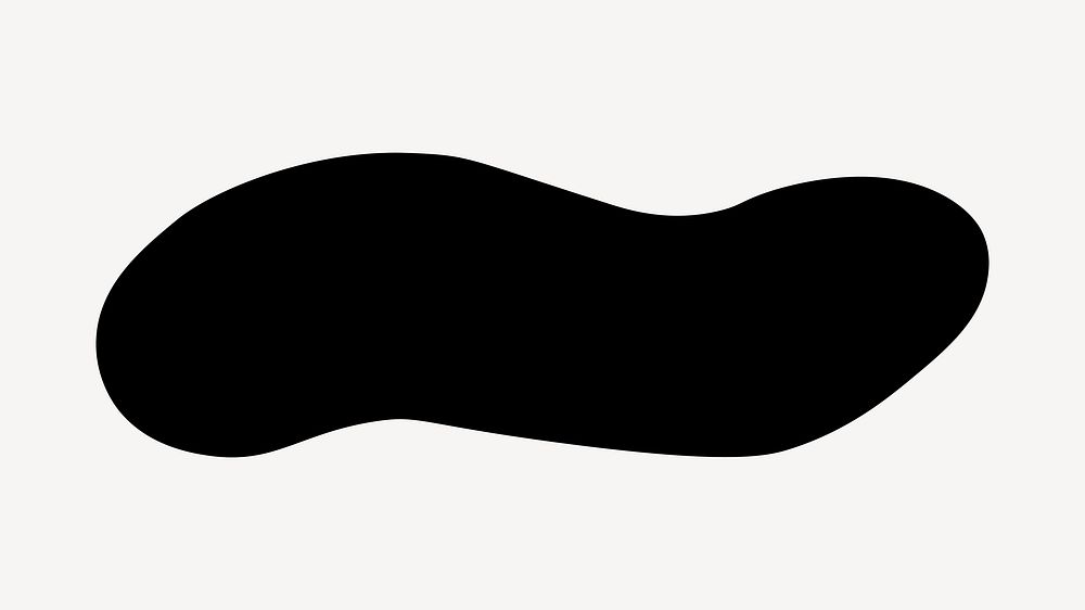 Abstract black shape clip art vector