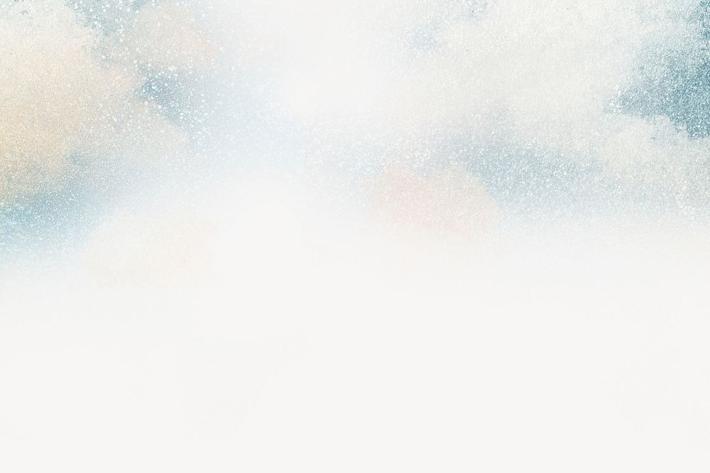 Cloudy sky white border background