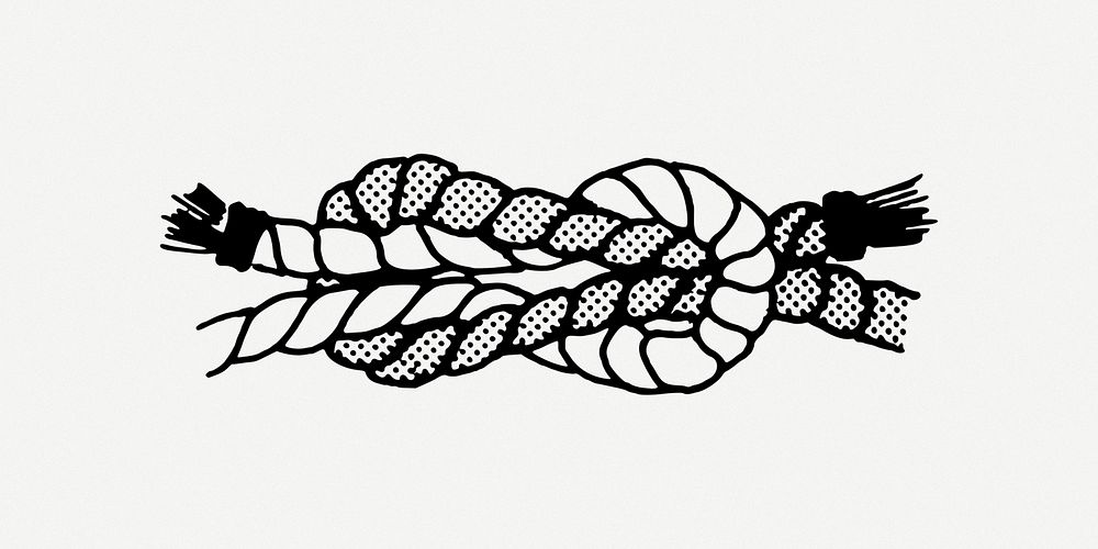Rope knot clipart psd. Free public domain CC0 image.