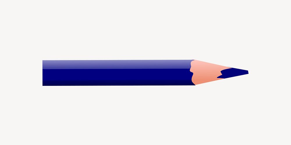 Purple color pencil clipart vector. Free public domain CC0 image.
