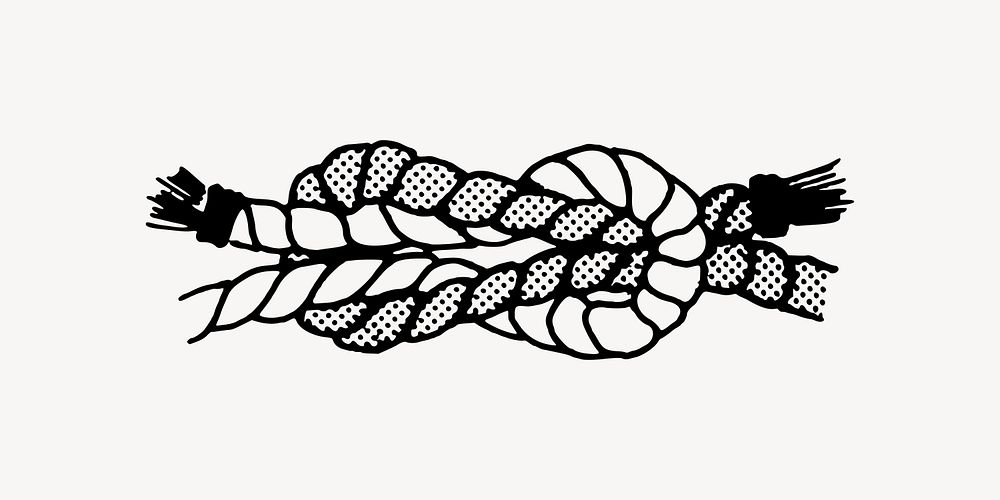 Rope clip art vector. Free public domain CC0 image.