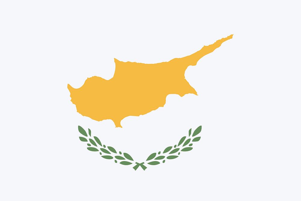 Cyprus flag illustration vector. Free public domain CC0 image.