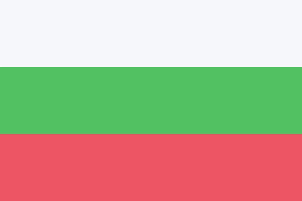Flag of Bulgaria illustration. Free public domain CC0 image.