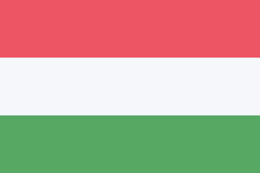 Flag of Hungary illustration. Free public domain CC0 image.