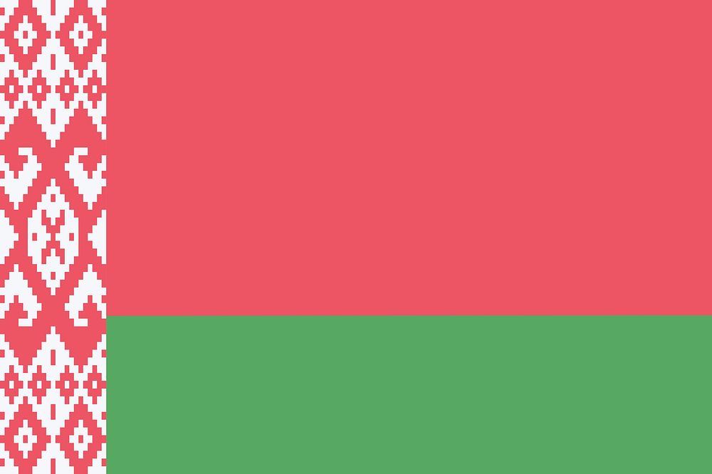 Flag of Belarus illustration. Free public domain CC0 image.