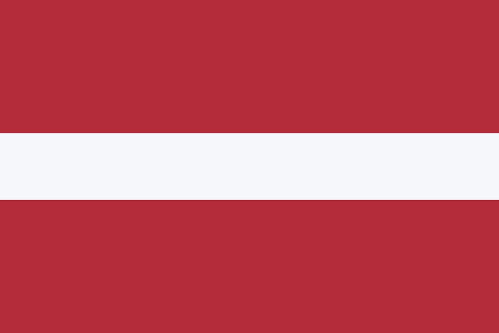 Flag of Latvia clip art vector. Free public domain CC0 image.
