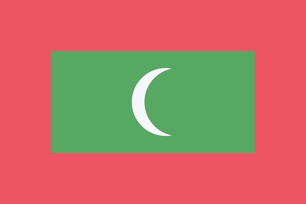 Flag of Maldives clip  art. Free public domain CC0 image.