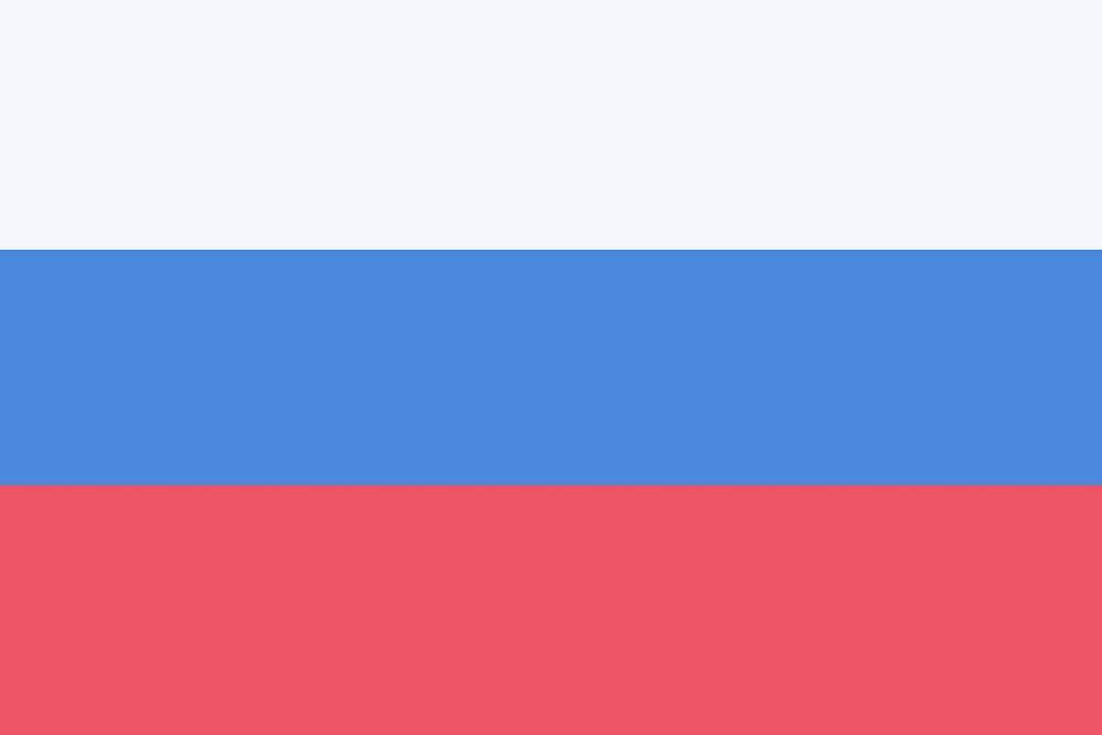Flag of Russia clip art vector. Free public domain CC0 image.
