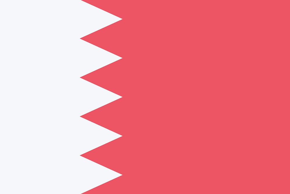Flag of Bahrain clip  art. Free public domain CC0 image.